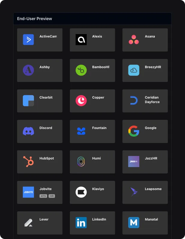 3. Authorize integrations